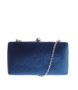 clutch albastru catifea 1872