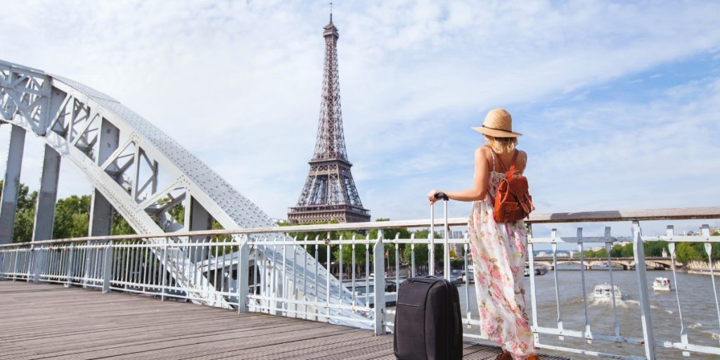 turist in paris